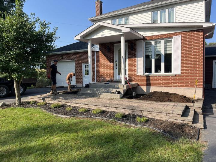 Installation de pavé uni Saint-Jean-sur-Richelieu