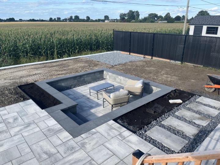 Installation de pavé uni Saint-Jean-sur-Richelieu